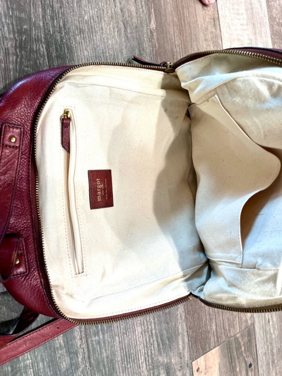 Margot New York Kimmie Cognac GENUINE LEATHER Women\'s Backpack main image 4
